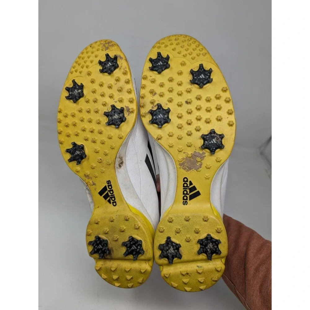 Adidas Adizero Tour Sprint Web Golf‎ Shoes Men's Size 11 White Yellow 674979 VTG